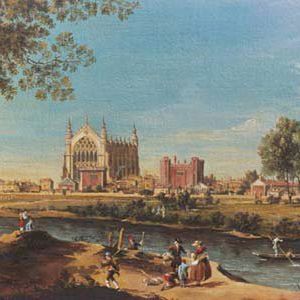 Canaletto - Cappella Del Etton College A Windsor (Cm.50 X 70 - Olio Su Tela)